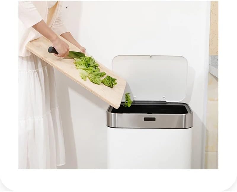 SEASD Кофа за Боклук От Неръждаема Стомана Автоматично Кухненски Шкаф За Съхранение на Домакински препарати за Почистване Кофа за