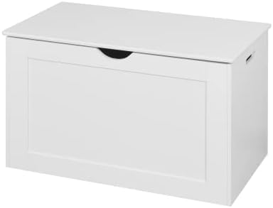 Aybihous3 Бял Шкаф за съхранение на Горната част на входа с 2 Защитни вериги, Дървена Кутия за играчки