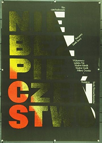 Заплахата (1978) Оригиналът на полски плакат (26x37) Работа МЕЧИСЛАВА ВАСИЛЕВСКИ Много добър