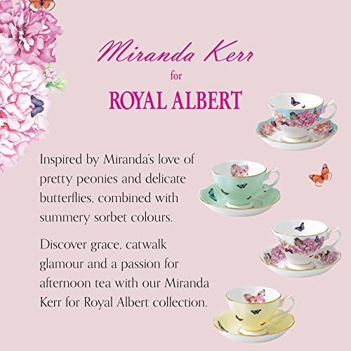 Miranda Kerr за Royal Albert Комплект чаени чаши и блюдец със смесен модел обем 4,6 течни унции