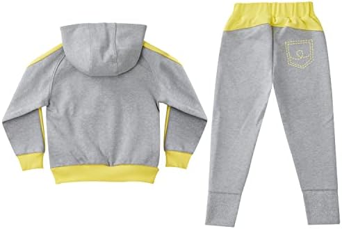 ROROANCO/ Комплект Джоггеров за малки Момичета и момчета, Спортно облекло, Панталони с качулка, 2 броя, Спортно облекло, Спортни