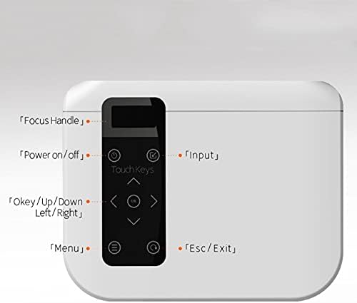 Проектор LMMDDP Full 1080p, 4k 5000 Лумена Cinema Proyector в прожектор, Съвместим с USB AV с подарък (Размер: версията за Android)