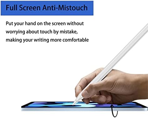 Стилус за iPad 2018-2022, отвеждане на дланта и безжична магнитна зареждане на Apple Pen за iPad Air 3/4/5, Активен молив, който
