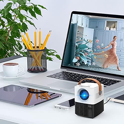 Дебел мини проектор P50S Full 1080P WiFi 3D Преносим Проектор за домашно кино С поддръжка на 4K LED Домашно видео проектор (Размер:
