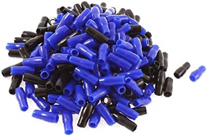 X-DREE Меки PVC Клеммные втулки за кабели, Изолирующие капачки, винтови Капачки, черен Син 220 бр. (НОВ LON0167 Меки PVC Клеммные