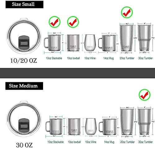 магнитна капак за чаши с обем 20 мл, съвместима с YETI Rambler, Ozark Trail, Rtic в стар стил, и други, капак за чаши с магнитен