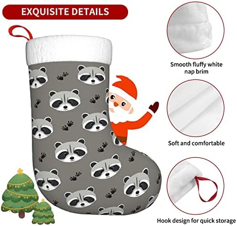 Забавен Миеща Мечка Персонализирани Коледни Чорапи, Декоративни Окачени Декорация На Камина Коледно Дърво Празнична Парти Коледна