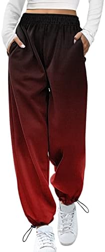 BEUU Спортни Панталони за Жени, Всекидневни Спортни Панталони с Коледните Принтом, Графични Панталони-Карго, Панталони Капри, Palazzo