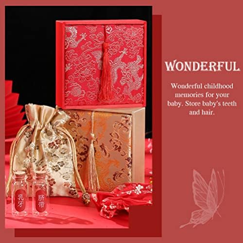 Cabilock 1 Комплект Шишета Lanugo Скоростна Lanugo Подарък Кутия Чанти Дантела Прозорци 2022 Китайското Коледна Украса Кутия За