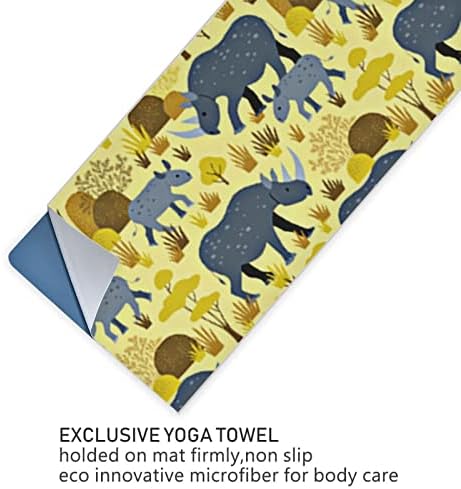 Одеало за йога Augenstern, намиращо се под заплаха от изчезване-Носорог-Жълто-Кърпа За йога в Пустинята, килимче За йога, Кърпа