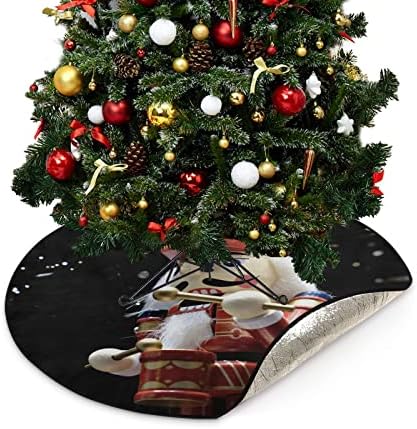 Дървена Лешникотрошачката CUPADA Подложки за Коледната Елха, Водоустойчив Пола за коледната Елха, Барабанная Коледно Дърво, Поставка за Коледно, Подложка за Тава, Защ