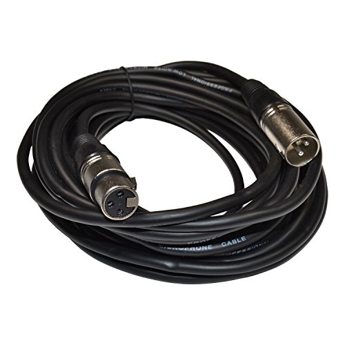 Микрофон кабел HQRP XLR-XLR (3-пинов M / F, 25 фута), съвместим с вокальным конденсаторным микрофон Rode NT1A Anniversary Plus увеселителен