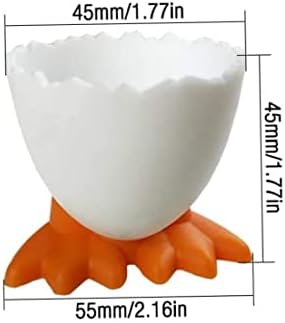 Eioflia поставки за чаши за яйца Сладко Мультяшная Поставка за Рохко яйца за Ресторанти, Детска 6 бр. Поставка за Яйца, Набор от
