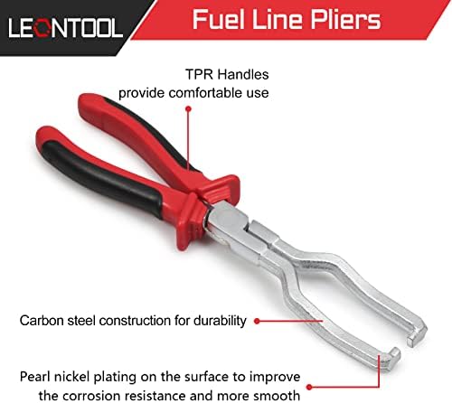 Клещи за топливопровода LEONTOOL Клещи За премахване на скоба топливопровода Клещи за шлангового затягане с дръжки TPR Инструмент