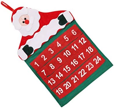 ABOOFAN Коледен Календар за Обратно Броене Коледен Календар За Възрастните Хора Коледни Аксесоари от Първа Необходимост Коледни
