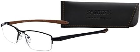 Очила SAV Eyewear Мъжки Sportex Ar4145 Кафяви Очила За четене без рамки, 30,8 мм + 2,5