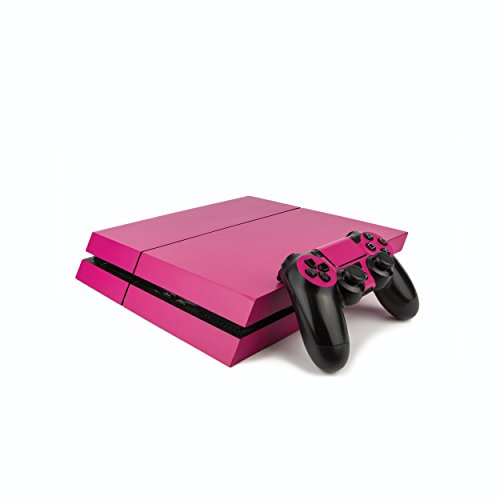 Висококачествен Цветен Винил фолио за PS4 PlayStation 4 /Кожа/Калъфче за конзолата PS4 и контролери PS4: Матово Розов