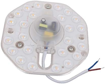 X-DREE AC185-265V 12 W led осмоъгълни тавана на модулен лампа с оптични лещи 24 светодиода 3000 До (Лампада a LED ottagonale a soffitto