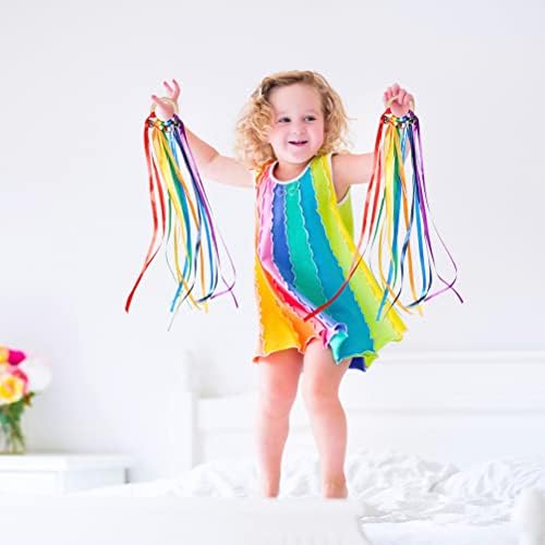 Cabilock 2 бр., Детски Играчки, една Серпентина, с Преливащи се цветове Лента, Детски Забавни Играчки за ранното развитие (Различни цветове)