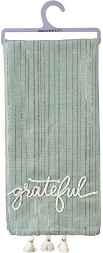 Кухненски кърпи Primitives by Туроф Grateful с Декоративни пискюли, Зелено, 20 x 28