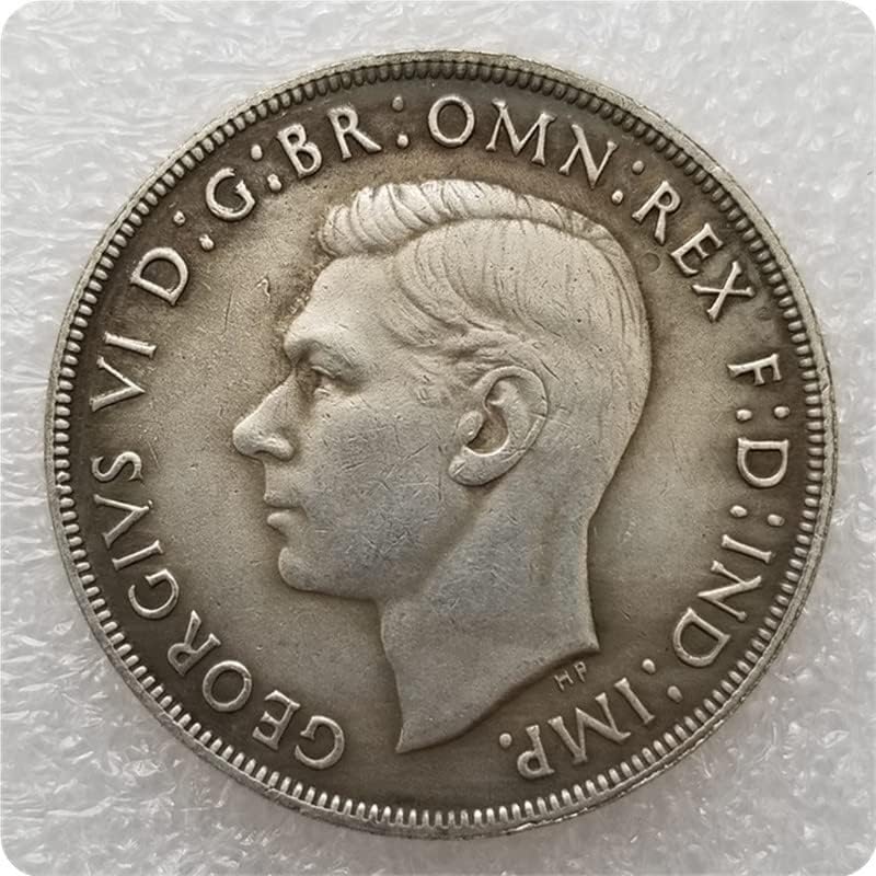 Старинни Занаяти Британската Австралия 1937 Сребърен Долар Монета