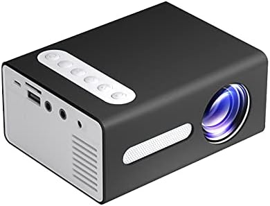 ZFARHW Домашен HD Проектор, Преносим Мини проектор led 1080 (черен, 217 мм 76 мм 146 мм)