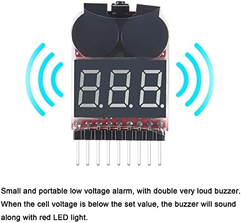 10 бр. RC Низковольтный Звуков сигнал 2 в 1 1-8 s Lipo Батерия Тестер за Напрежение на Батерията Монитор Индикатор на Напрежение,