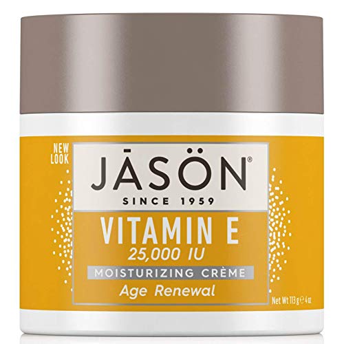 Хидратиращ крем JASON Age Renewal с витамин е 25 000 IU, съда на 4 унции (опаковка от 2 броя)
