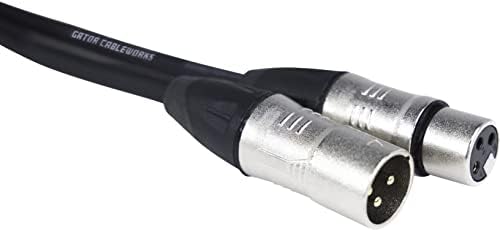 Конструкция от Gator Cases Backline Series 3-крак кабел за микрофон XLR; (CBW-BKLXLR-CBLE-3)
