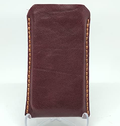 Чанта-кобур от естествена кожа за ZTE Nubia V18, Калъф за вашия телефон ръчна изработка от естествена кожа, Изработен по поръчка