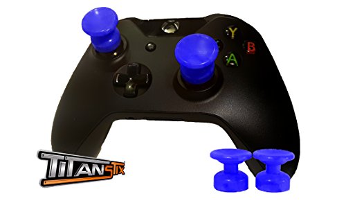 TitanStix Сини писалки за палеца за джойстик за Xbox One thumbsticks
