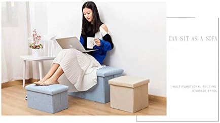 CDYD Просто Домашен Текстилен Стол За съхранение на Столче за съхранение Може да Седи За Възрастни Сгъваема Кутия За Съхранение