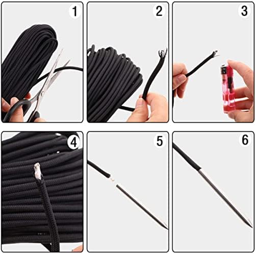 SEWACC 3 Комплекта Чанта за FID Kit Кожен Ключодържател за Плетене чрез шнурове Стоманена Инструмент Гривна в Иглата Подшиване Изглаждане/Инструменти