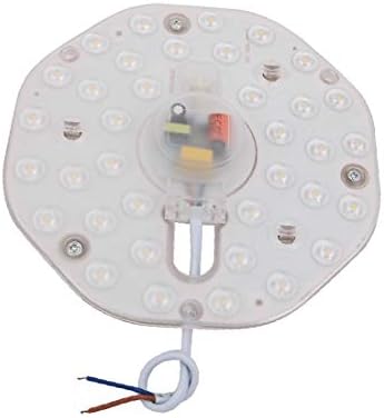 X-DREE AC185-265V 18 Watt led лампа с кръгла форма, вентилатор на оптични лещи 48-LED 4000K (AC185-265) 18 Watt led лампа techo