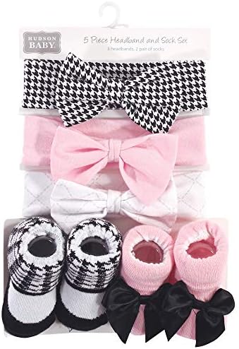 Комплект детска превръзка на главата и чорапи Hudson Baby Унисекс