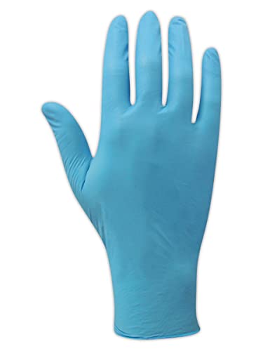 Комплектни за еднократна употреба изпита ръкавици MAGID ComfortFlex, 100 ръкавици, 6 / XS, син нитрил