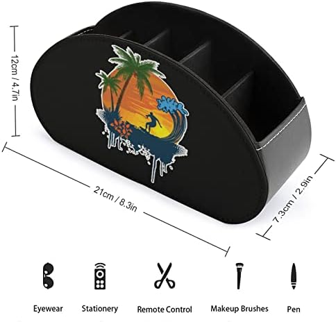 Сърфиране по Залез слънце с Кокосов Орех на Притежателя на Дистанционното Управление От Изкуствена Кожа Дистанционно Управление