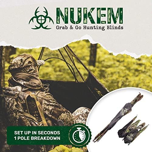 Nukem Grab & Go Hunting Ground Blind - Лека, Без кола, Всплывающая шторка за Турция и Елен
