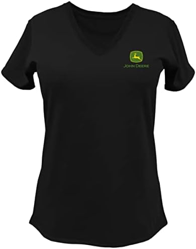 John Deere, Гордостта на Ферма на щата на САЩ и Канада, Женствена Тениска С V-образно деколте, Графична Тениска с контурите на щата