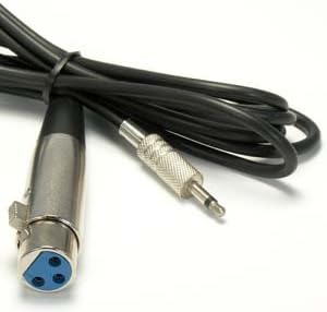 Свързване на 25-крак XLR-штекерный кабел с 3,5-миллиметровым Моно-штекерным кабел, 10 бр.
