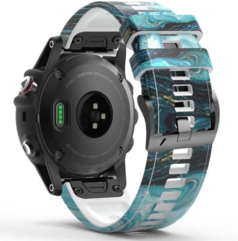DJDLFA 26-22 мм Силикон быстросъемный каишка за часовник Garmin Fenix 7 7X6 6X Pro 5X5 Plus 3 HR MK2 Easyfit смарт часовник на китката