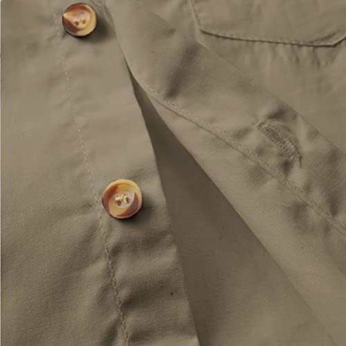 Lamgool/ Обикновена Ежедневни Блузи за есента за най-Малките Момчета с Дълъг ръкав и копчета и джоб