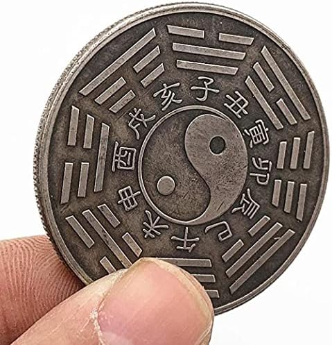 Китайски Зодиак Животно Овца Месинг Стария Античен Сребърен Колекция Възпоменателни Монети Медна Монета На Bagua Часова Монета Копие
