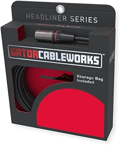 Конструкция от Gator Cases Headliner Series 75-крак кабел за микрофон XLR; (CBW-HDLXLR-CBLE-75)