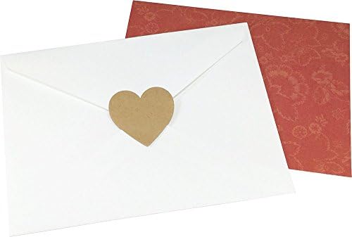 Естествени Кафяв Крафт-Етикети във формата На Сърца За Свети Валентин За Scrapbooking 1,5 Инча 500 Лепило Етикети