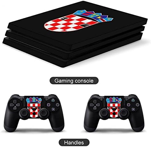 Стикер с националното знаме Хърватия стикер на капака стикер от защитно фолио, стикер с пълна обвивка е съвместима с PS4 Slim PS4 Pro