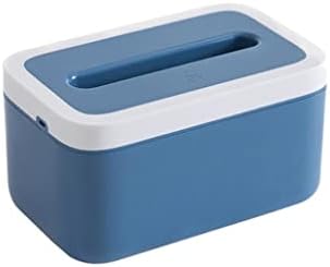 N/A Синя Кутия За Салфетки Кутия за Салфетки с Ночником Домакински Подвижна Кутия За Салфетки Кутия За Съхранение на Маса Кутия