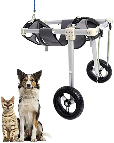 Инвалидна количка за Кучета с Регулиращи се на Задните Крака, 2 Колела, Инвалидна Количка за домашни любимци, Собачье Беговое Колелото