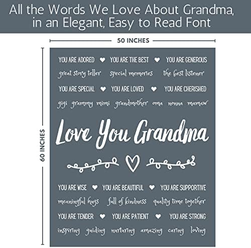 FILO ПРИРОДЕН Подарък за баби на внуци, Внучки, Внук на Подаръци за Деня на Майката, за баба, Бабушкино Покривки за рожден Ден,
