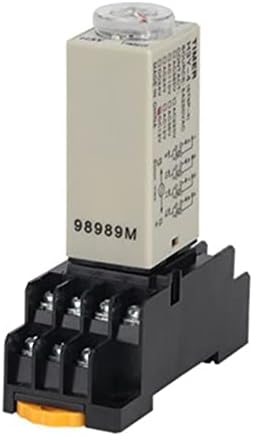 RAYESS H3Y-4 Завъртане на дръжката на закъснение за включване на 1 С/5/10/30/60/3 M/5 M/10 М/30 М Реле време таймер ac 110-220 380 В 14-пинов база PYF14A (Цвят: напрежение ac адаптер 220 В, продължи